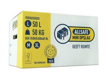 50 verhuisdozen | Stevig en sterk | Nu Actieprijs! | €1,31 beschikbaar voor biedingen