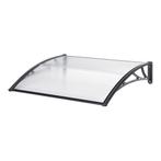 [en.casa] Deurluifel Mellerud afdak 120x80 cm transparant en, Verzenden, Nieuw