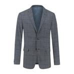 GENTS - Colbert blokruit grijs-blauw - 56, Kleding | Heren, Verzenden, Nieuw