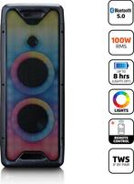Lenco PA-200BK - Bluetooth Party Speaker Draadloos - LED Lic, Cd's en Dvd's, Verzenden, Nieuw in verpakking
