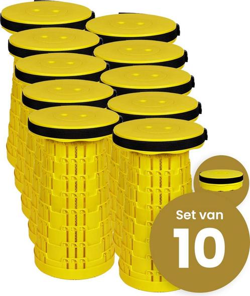Alora Opvouwbare kruk extra strong vol geel per 10, Kinderen en Baby's, Speelgoed | Actiefiguren, Nieuw, Ophalen of Verzenden