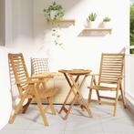 vidaXL Tuinstoelen 2 pcs Bruin 52 x 64.5 x 108 cm Massief, Tuin en Terras, Tuinstoelen, Verzenden, Nieuw