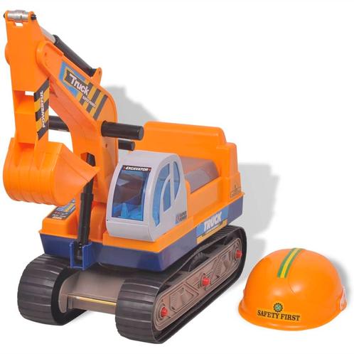 vidaXL Meerij Graafmachine Kunststof Geel, Kinderen en Baby's, Speelgoed | Buiten | Voertuigen en Loopfietsen, Nieuw, Verzenden