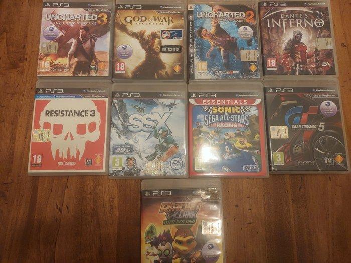 Sony - Playstation 3 (PS3) - lot of 9 - Videogame - In, Spelcomputers en Games, Spelcomputers | Overige Accessoires