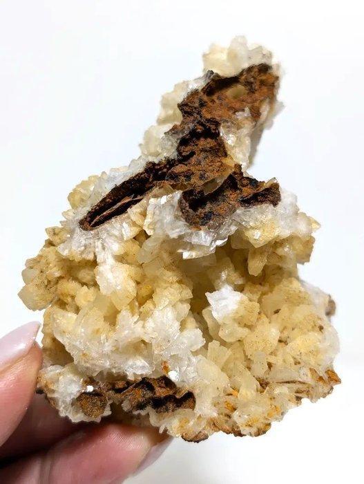 Prachtig exemplaar van bariet met kristallen die variëren, Verzamelen, Mineralen en Fossielen