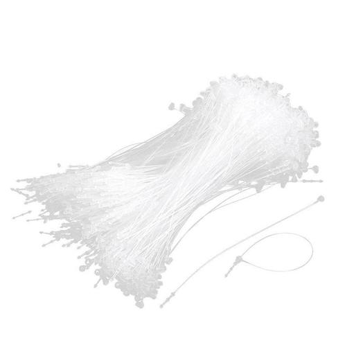 Nylon loop pins - 0.5 x 280mm - Wit - 1000 stuks, Zakelijke goederen, Kantoor en Winkelinrichting | Winkel en Inventaris, Ophalen of Verzenden