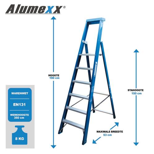 Alumexx BT bordestrap, Doe-het-zelf en Verbouw, Ladders en Trappen, Trap, Nieuw, Verzenden