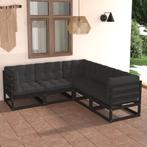 vidaXL 5-delige Loungeset met kussens massief grenenhout, Verzenden, Nieuw, Loungeset