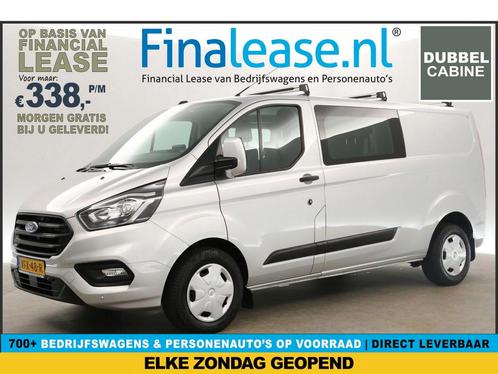 Ford Transit Custom 2.0 TDCI L2H1 DC Airco Cruise Cam €338pm, Auto's, Bestelauto's, Lease, Handgeschakeld, Diesel, Ford, Zilver of Grijs