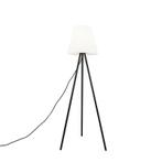 Moderne buitenlamp zwart met witte kap IP65 - Virginia, Tuin en Terras, Buitenverlichting, Nieuw, Overige materialen, Minder dan 50 watt