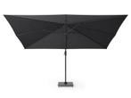 platinum zweefparasol Challenger T¹ premium 4x3 Faded black, Nieuw, Zweefparasol, Kantelbaar, 3 tot 4 meter