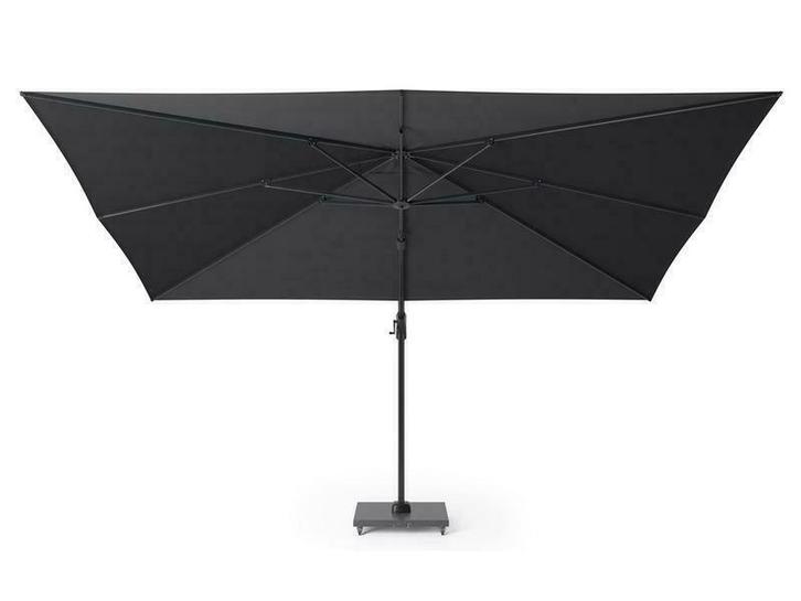 platinum zweefparasol Challenger T¹ premium 4x3 Faded black, Tuin en Terras, Parasols, Zweefparasol, Nieuw, 3 tot 4 meter, Kantelbaar