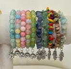 Set van 20 religieuze armbanden, van natuurlijke stenen, met