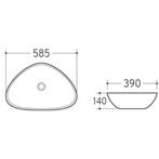 Xellanz Elite Waskom - 59x39x13.5cm, Doe-het-zelf en Verbouw, Sanitair, Ophalen of Verzenden, Nieuw