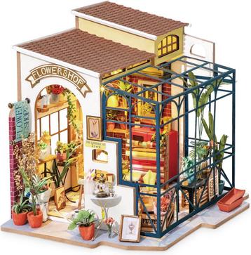 Robotime Emilys Flower Shop DIY Miniatuur Knutselen beschikbaar voor biedingen
