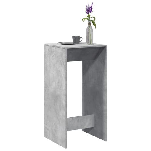 vidaXL Bartafel 51x50x103,5 cm bewerkt hout betongrijs, Huis en Inrichting, Tafels | Eettafels, Nieuw, Verzenden