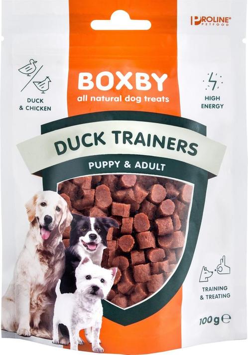 Proline Boxby Duck Trainers 100 gr., Dieren en Toebehoren, Honden-accessoires, Nieuw, Ophalen of Verzenden