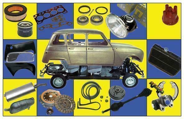 Renault 4 ONDERDELEN voor R4 - R4F4 - R4F6, Auto-onderdelen, Oldtimer-onderdelen