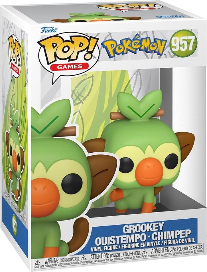 Funko Pop! - Pokemon Grookey #957 | Funko - Hobby Artikelen, Verzamelen, Poppetjes en Figuurtjes, Nieuw, Verzenden
