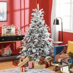 Kerstboom 180 Cm, Met Kunstsneeuw, Vlamvertragend, Snel Op-, Diversen, Kerst, Verzenden, Nieuw