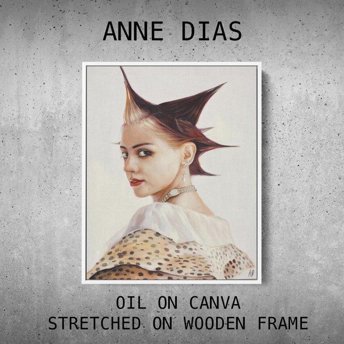 Anne Dias - (100% Hand-painted) The Punk Countess, Antiek en Kunst, Kunst | Schilderijen | Modern