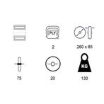 Benson Reservewiel staal - 260 x 85 mm - voor steekwagen..., Ophalen of Verzenden, Nieuw