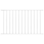 vidaXL Hekpaneel 1,7x1,25 m gepoedercoat staal wit, Verzenden, Nieuw, IJzer, 1 tot 2 meter