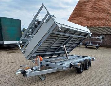 Wesco 3 zijdige kipper 350x188 cm  met parabolic vering beschikbaar voor biedingen