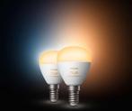 Philips Hue kogellamp warm- tot koelwit licht - 2-pack - E14, Huis en Inrichting, Lampen | Overige, Ophalen of Verzenden, Nieuw