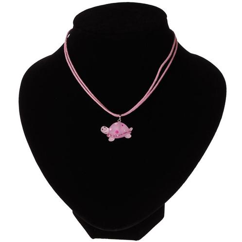 Kinderketting roze met schildpad NIEUW, Sieraden, Tassen en Uiterlijk, Kettingen, Roze, Nieuw, Ophalen of Verzenden