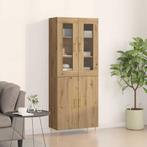 vidaXL Highboard 2 pcs artisanaal eikenkleurig 69,5 x 34 x, Huis en Inrichting, Verzenden, Nieuw, 50 tot 100 cm, Minder dan 100 cm