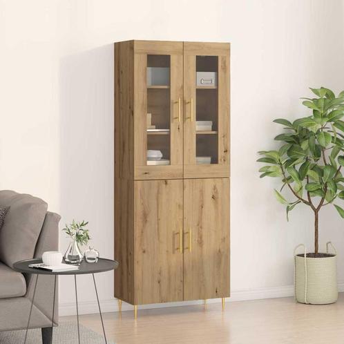 vidaXL buffetkast 69,5x34x180 cm bewerkt hout artisanaal, Huis en Inrichting, Kasten | Buffetkasten, Nieuw, 50 tot 100 cm, Minder dan 100 cm