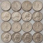Verenigde Staten. 1964 D (Denver) 16 moedas de Quarter