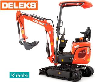 DELEKS® M100 Mini graafmachine Kraan Minigraver 1.0t KUBOTA beschikbaar voor biedingen
