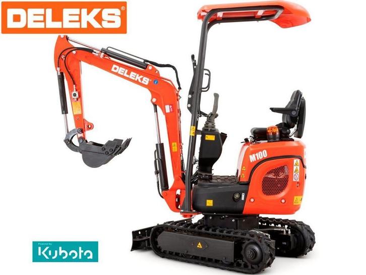 DELEKS® M100 Mini graafmachine Kraan Minigraver 1.0t KUBOTA, Zakelijke goederen, Machines en Bouw | Kranen en Graafmachines, Graafmachine