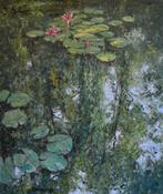 Chris van Dijk (1952) - Impressionist  Nénuphars dans un, Antiek en Kunst, Kunst | Schilderijen | Klassiek