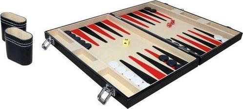 Noris - Deluxe Backgammon koffer - Gezelschapsspel, Hobby en Vrije tijd, Gezelschapsspellen | Bordspellen, Nieuw, Verzenden
