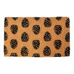 Deurmat Kokos handgeweven dennenappels 75cm, Verzenden, Nieuw