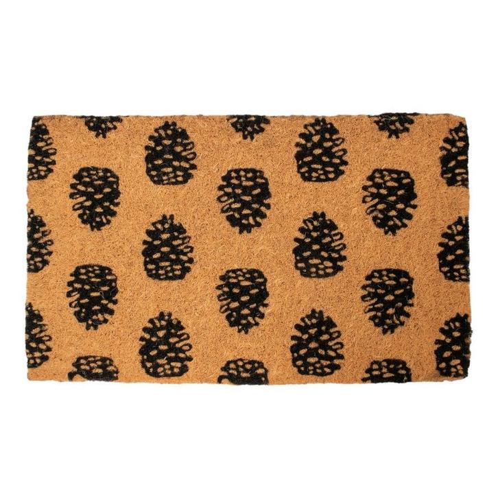 Deurmat Kokos handgeweven dennenappels 75cm, Tuin en Terras, Deurmatten, Verzenden