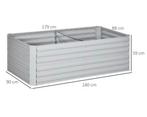 Verhoogde Plantenbak 180x90 – Stalen Kweekbak met Afvoer, Verzenden, Nieuw