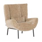 *WOONWINKEL* Must Living Astro Zandkleur Fauteuil Met Lendek, Huis en Inrichting, Fauteuils, Nieuw, Stof, Verzenden