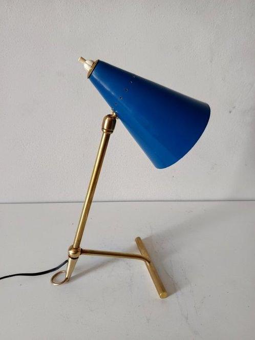 Tafellamp - Aluminium, Messing, Antiek en Kunst, Antiek | Lampen