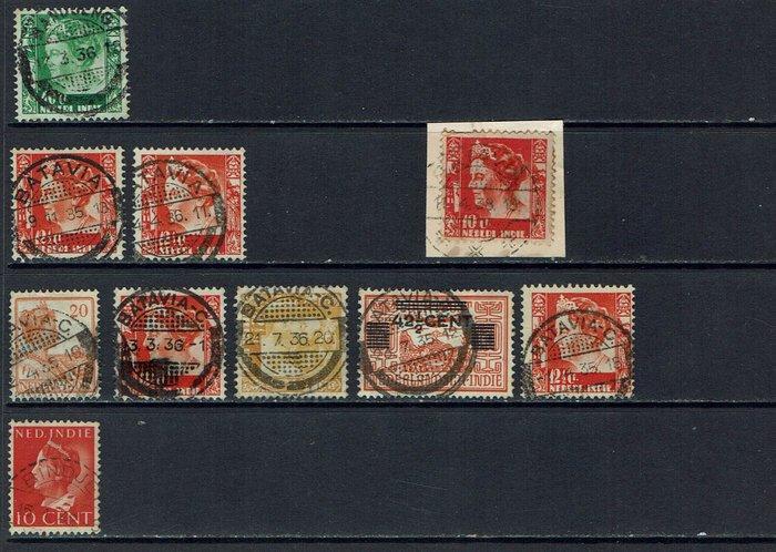 Nederlands-Indië 1935/1941 - Nederlands-Indië - stempels:, Postzegels en Munten, Postzegels | Nederland