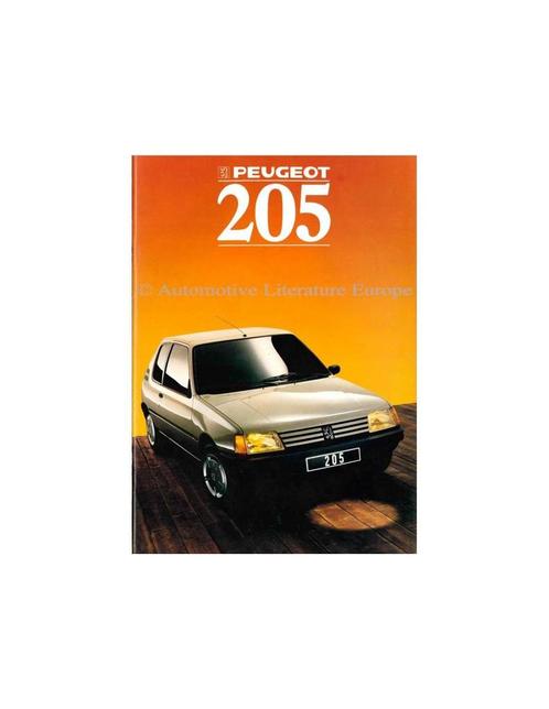 1988 PEUGEOT 205 BROCHURE NEDERLANDS, Boeken, Auto's | Folders en Tijdschriften, Peugeot