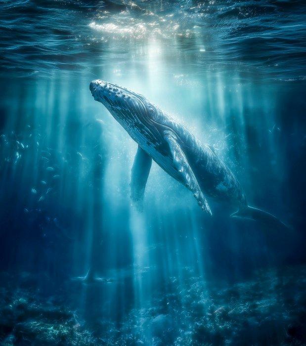 Rudy barret - Into the Blue - XL, Antiek en Kunst, Kunst | Designobjecten