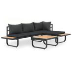 Tuinmeubelset met Kussens - Retourdeal - Lounge Comfort, 4 zitplaatsen, Ophalen of Verzenden, Loungeset, Nieuw