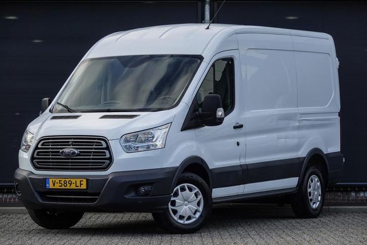 Ford Transit L2H2 2.0Tdci 130Pk | Trend | Trekhaak | Frozen, Auto's, Bestelauto's, Lease, Overige kleuren, Handgeschakeld, Wit