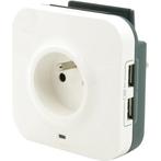 Legrand doorvoer stopcontact - 2x USB lader -, Ophalen of Verzenden, Zo goed als nieuw