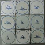 Tegel (9) - 9 stuks Springertjes met K3. - 1750-1800, Antiek en Kunst