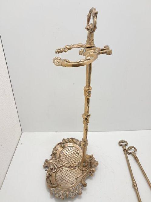 Openhaard accessoire - victoriaanse stijl - messing 5.6 kg, Antiek en Kunst, Curiosa en Brocante